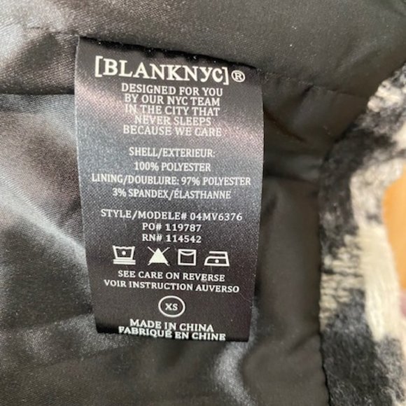 BLANK NYC Women’s Luxury Lined Blazer Pockets Chic Stylish Vintage Look, NWT XS - Picture 7 of 7